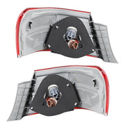 DURAFORCE Pair Tail Lights Fit For Toyota Camry 2007-2009 Outer Lamps L+R Halogen Red Rear