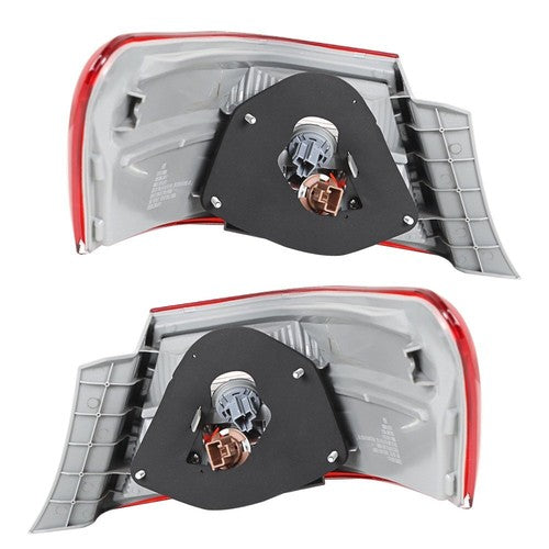 DURAFORCE Pair Tail Lights Fit For Toyota Camry 2007-2009 Outer Lamps L+R Halogen Red Rear
