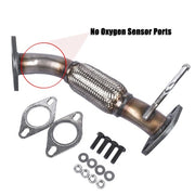 DURAFORCE Exhaust Front Flex Pipe for 2011-15 Optima Sonata HYBRID W/o Oxygen Sensor Ports