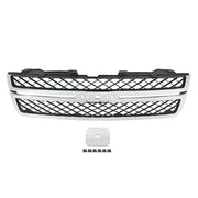 DURAFORCE Front Bumper Grille Black Chrome For Chevy Silverado 2500HD 3500 HD 2011-14