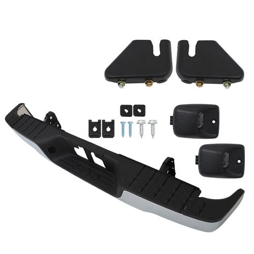 DURAFORCE Fit For Toyota Tundra 2007-2013 Chrome Complete Steel Rear Bumper W/ Hardware