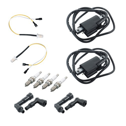 DURAFORCE New Ignition Coil Spark Plug With Cap Kit For Yamaha XJ550 XJ750 1981-83