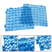 DURAFORCE 50PCS 12 x 12in Interlocking Drainage Floor Tiles Modular Interlocking Tile Blue