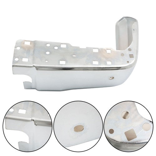 DURAFORCE Rear Bumper End Right Passenger Side For Toyota Tundra 2014-2017 W/ Holes Chrome