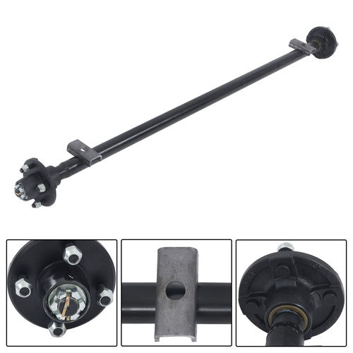DURAFORCE 4 lug-4' 57' Hub Face Trailer Axle w/ U-Bolt Kit 2000lbs For trailers RVs trucks