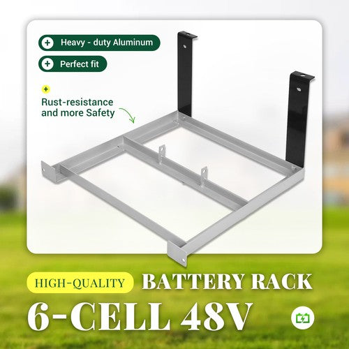 DURAFORCE Aluminum Battery Tray W/Plates For 1994-13 EZGO 48V TXT/Medalist Golf Cart