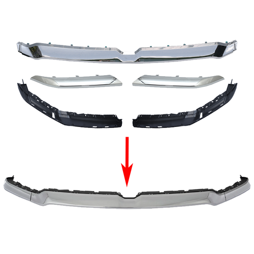For 2019-2024 Dodge Ram 1500 Front Upper Chrome Grille Molding Trim 6BT13SZ0AJ