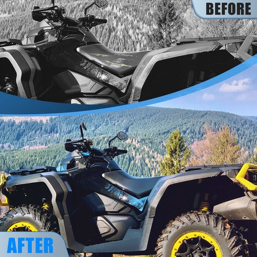 All Weather Black PVC Seat Covers For Can Am Outlander Max 450 500 650 800R 1000