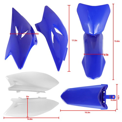 DURAFORCE Fit For Yamaha TTR50 2006-2021 ABS Plastic Fender Kit Side Cover Fairing US