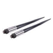 DURAFORCE For Tractor 2PCS 49" Square Hay Spike Bale Spear Wide Tine Spike Skid Conus