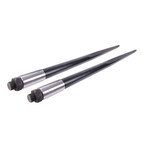 DURAFORCE For Tractor 2PCS 49" Square Hay Spike Bale Spear Wide Tine Spike Skid Conus