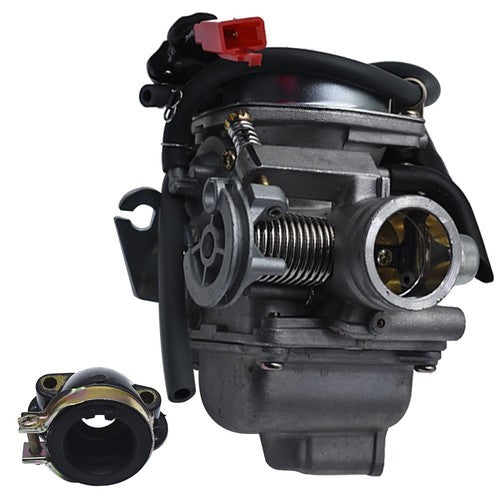 DURAFORCE Go Kart Carburetor & Intake Manifold Boot For Yerf Dog Spiderbox GX150 GY6 150cc