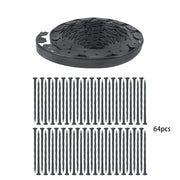 DURAFORCE Garden Edging Landscape Edging with 64 8in Spikes for Lawn 1.5 Inch 100FT Black