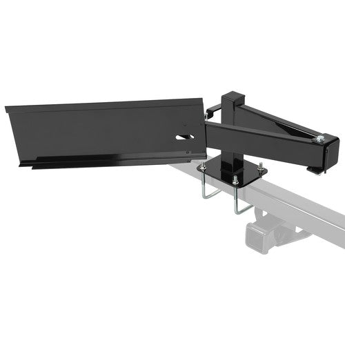 DURAFORCE For Grilling Universal Powder Coated Black Bumper-Mounted Swing Arm Assembly