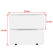 DURAFORCE Folding Clear Windshield For Club Car DS 1982-2000.5 1989 Golf Cart