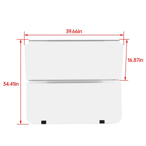 DURAFORCE Folding Clear Windshield For Club Car DS 1982-2000.5 1989 Golf Cart