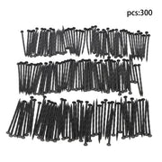 DURAFORCE 300PCS 8 Inch Plastic Landscape Anchoring Spikes, Garden Spiral Landscape Spikes
