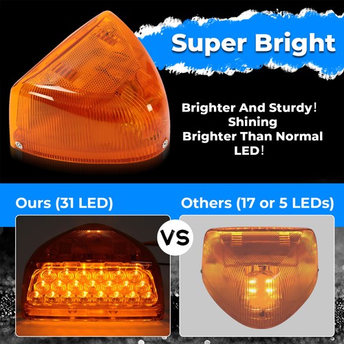 Turn Signal Corner Head Light Marker 31 LED Amber for Peterbilt 379 359