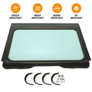 DURAFORCE Full Glass Windshield Aluminum Frame For 20-24 Polaris RZR Pro XP 2 and 4 seat