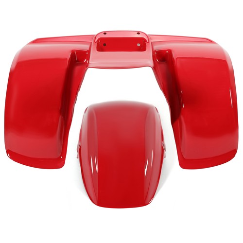 Front and Rear Fender Kit Red Plastic for Honda ATC70 1978 to 1985