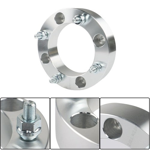 DURAFORCE For 1991-1996 Kawasaki Mule 500 Silver X4 4x137 Wheel Spacer 1.5" 110mm M10x1.25