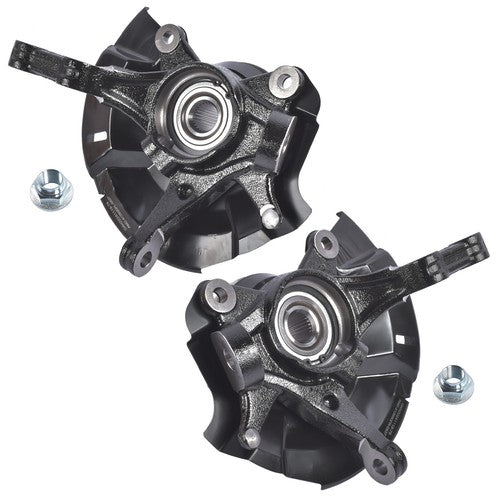 DURAFORCE 2Pcs Front Steering Knuckle Assembly for Dodge Attitude Hyundai Accent 1.4L 1.6L