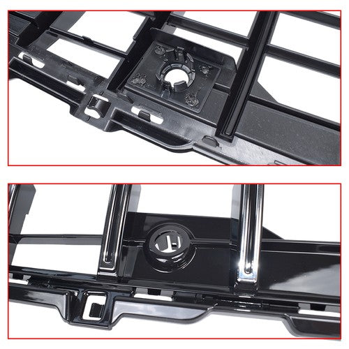 DURAFORCE For Mercedes Benz C200 C300 W/AMG Line C43 AMG 2022+ Chrome Front Bumper Grille