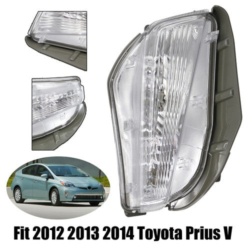 DURAFORCE Turn Signal Fog Light Assembly Right Halogen for 2012-2014 for Toyota Prius V