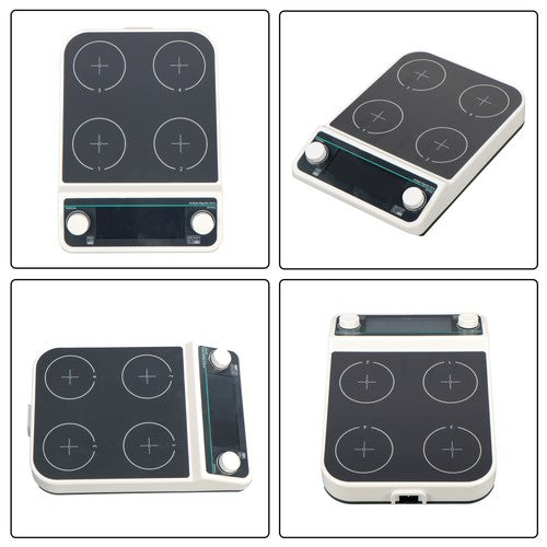 DURAFORCE 4 Position Multiple Magnetic Stirrer Digital Magnetic Stirrer 4*500ml Capacity