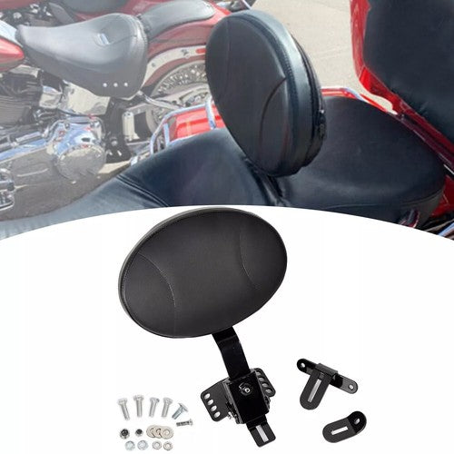 DURAFORCE Plug-in Driver Rider Backrest Pad For Harley CVO Touring Road King Glide 97-24