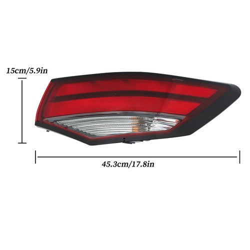 DURAFORCE Black Passenger Side Tail Light For Nissan Sentra 2021-2023 Rear RH Outer Lamp