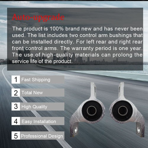DURAFORCE 2Pcs Front Lower Control Arm Bushing For Subaru Impreza Legacy Baja Forester