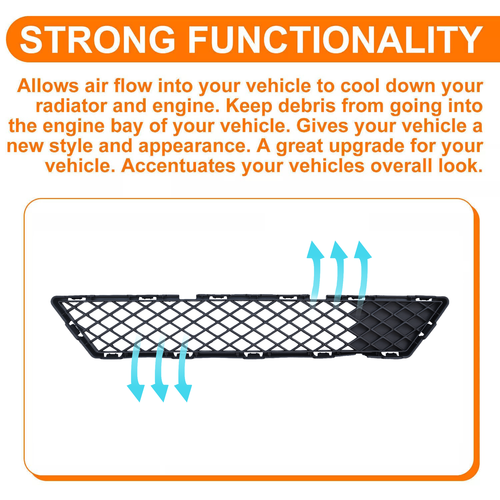 DURAFORCE Front Grille & Cover & Fog Light Covers w/Bulbs For 2015-16 Nissan Versa Note SR