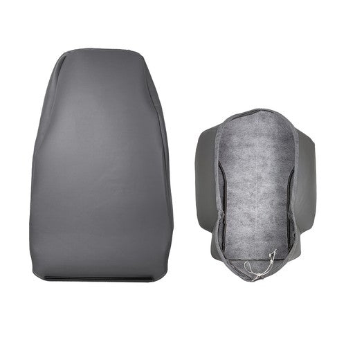 DURAFORCE 4200-4300-4400 Seat Cover+Backrest Driver's Side Gray Air Ride 2-PCS Set Leather