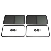 DURAFORCE 2PCS 42" W x 22" H RV Window Horizontal Slider For Camper Cargo Trailer W/Trim