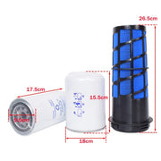 DURAFORCE 4x Filter Kit For Carrier Reefer 7500 7300 30-01090-05 30-00471-20 30-00463-00