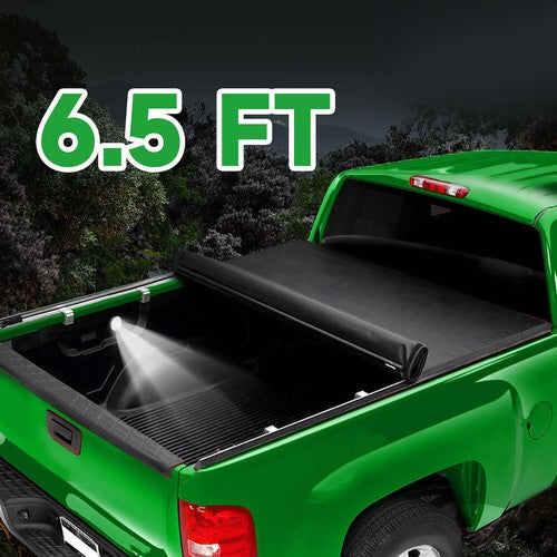 DURAFORCE For DODGE RAM 1500/2500/3500 1994-2001 2002 6.5ft Bed Soft Roll-Up Tonneau Cover