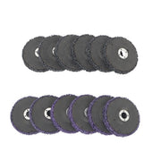 DURAFORCE Diamond Grinding Discs for Metal and Wood 12 Pack: 4 x 5/8" (6 Black, 6 Purple)