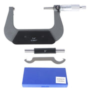 DURAFORCE Outside Micrometer 3-4"/0.0001" Carbide Tipped High Quality Precision Micrometer