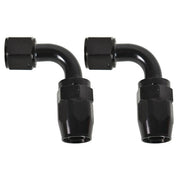 DURAFORCE Set of 2 10AN AN10 90° 90 Dgree Fuel Swivel Fitting Hose End Oil Fuel Adaptor