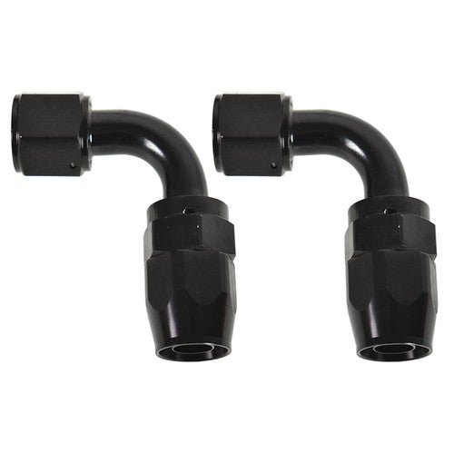 DURAFORCE Set of 2 10AN AN10 90° 90 Dgree Fuel Swivel Fitting Hose End Oil Fuel Adaptor