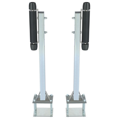 DURAFORCE Pair Steel Boat Trailer Pontoon Roller Guide On Zinc Plated for Sailboat Trailer