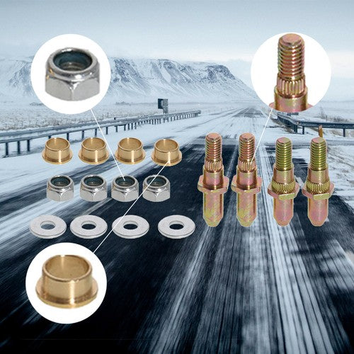 DURAFORCE Car Door Hinge Pins Bushing Kit Fit for Chevy Silverado GMC Sierra Truck SUV
