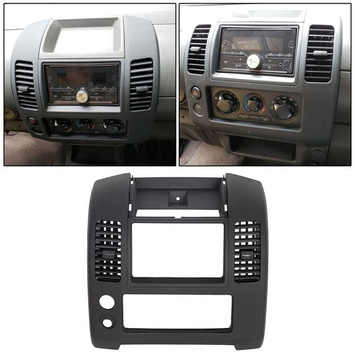 DURAFORCE Black Center Dash Console Instrument Panel Bezel for Nissan Frontier 2005-2020