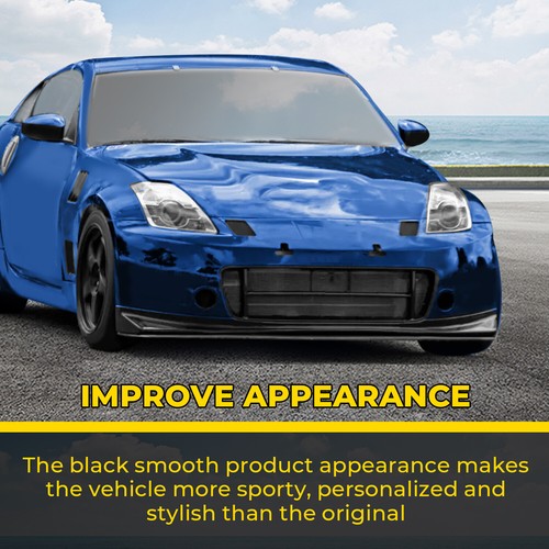 JDM Style NS N PP Front Bumper Chin Lip Body Kit For 2003 2005 Nissan 350Z Z33