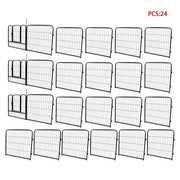DURAFORCE 24 Panels 24x24 inch Dog Playpen Crate Fence Pet PlayPen Exercise Cage