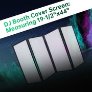 DURAFORCE DJ Event Facade White & Black Scrim Metal Frame Booth +Travel Bag Case