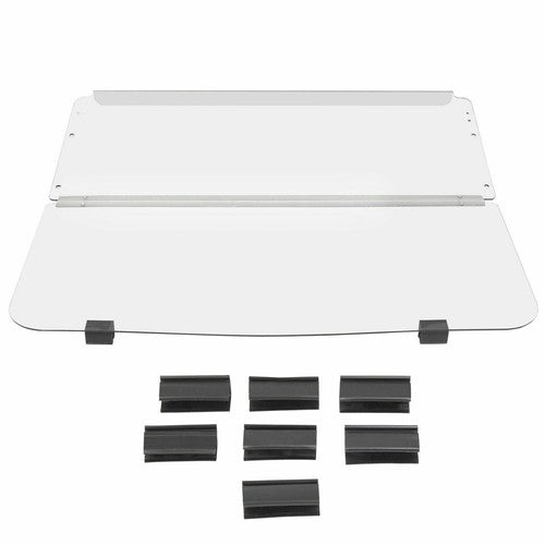 DURAFORCE Folding Clear Windshield For Club Car DS 1982-2000.5 1989 Golf Cart