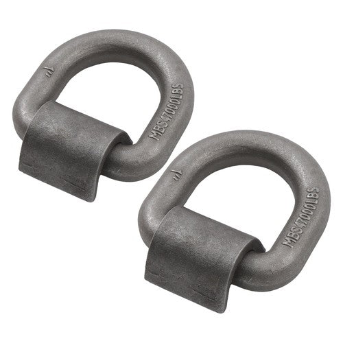 DURAFORCE 2 Pack 1" Weld On Forged D Ring with Welding Clip 47,000 LBS Fracture Strength