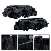 DURAFORCE LH+RH Side Black Housing For Nissan Rogue 2021-2023 Headlights Replacement LED